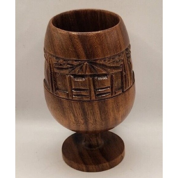 ALII WOODS Honolulu Vintage TIKI Goblets - Picture 1 of 6